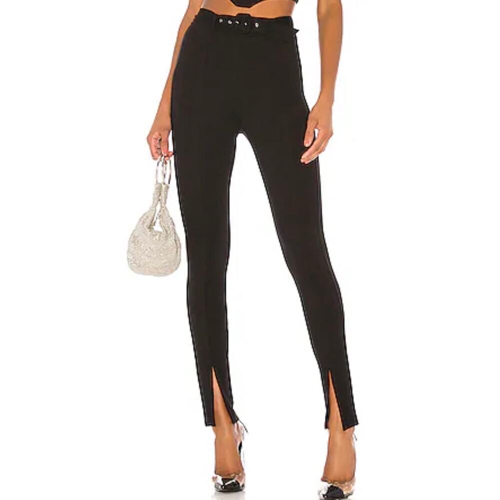h:ours X Revolve Allison leggings with belt loops in black size XS - Picture 2 of 9